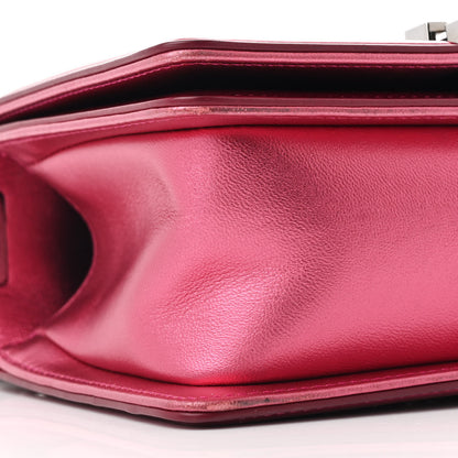 Chanel Metallic Patent Calfskin Quilted Small Boy Flap Pink 9 of 11