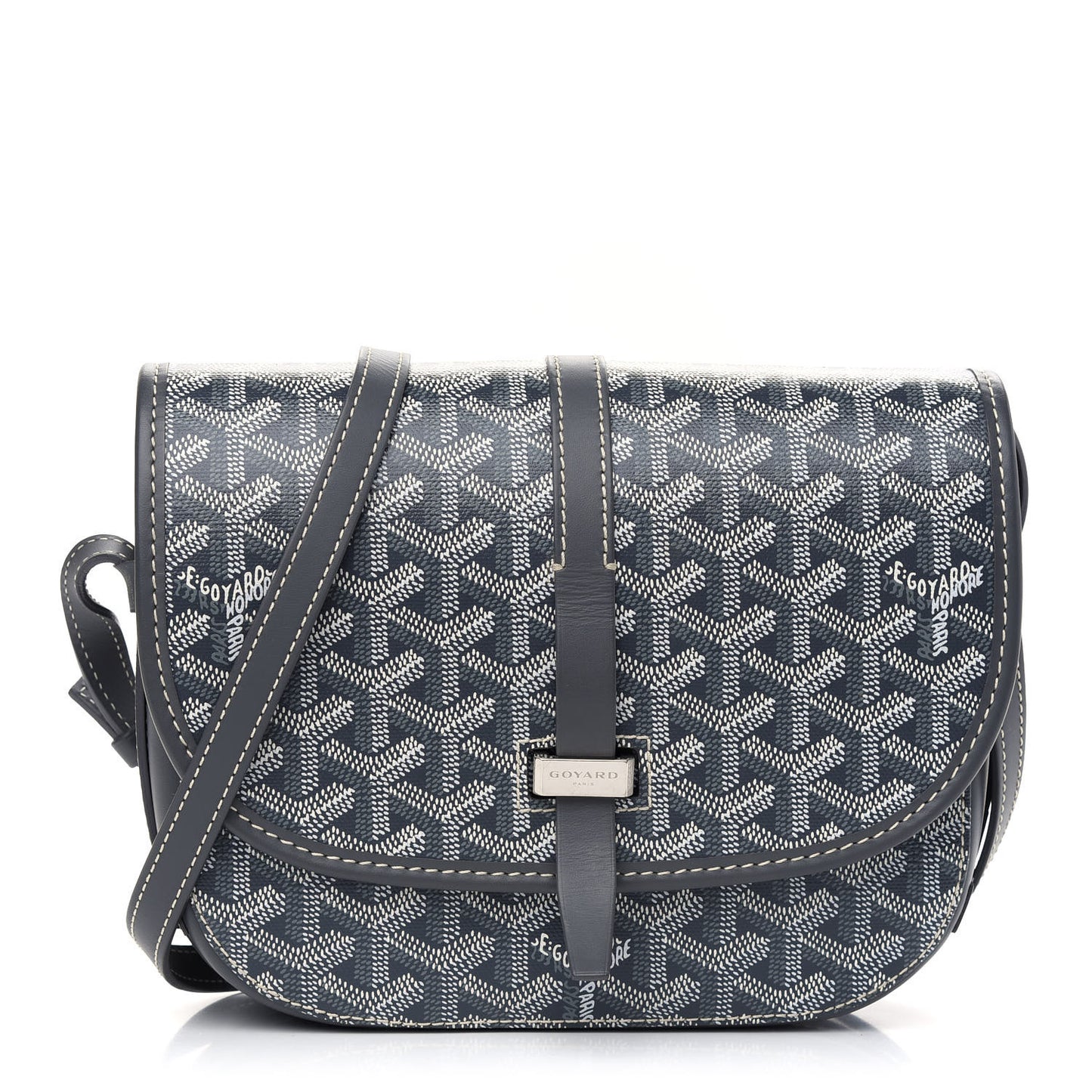 Goyardine Belvedere II PM Messenger Bag Gray