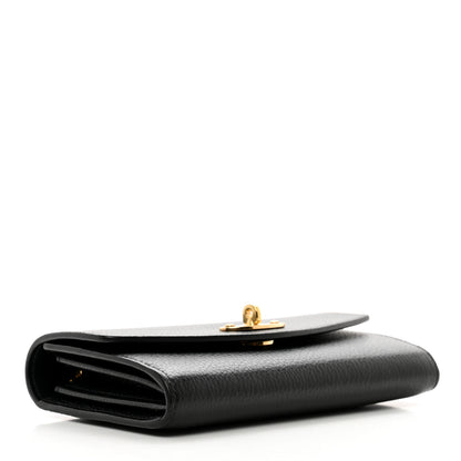 Mulberry Small Classic Grain Medium Darley Wallet Black 4 of 6