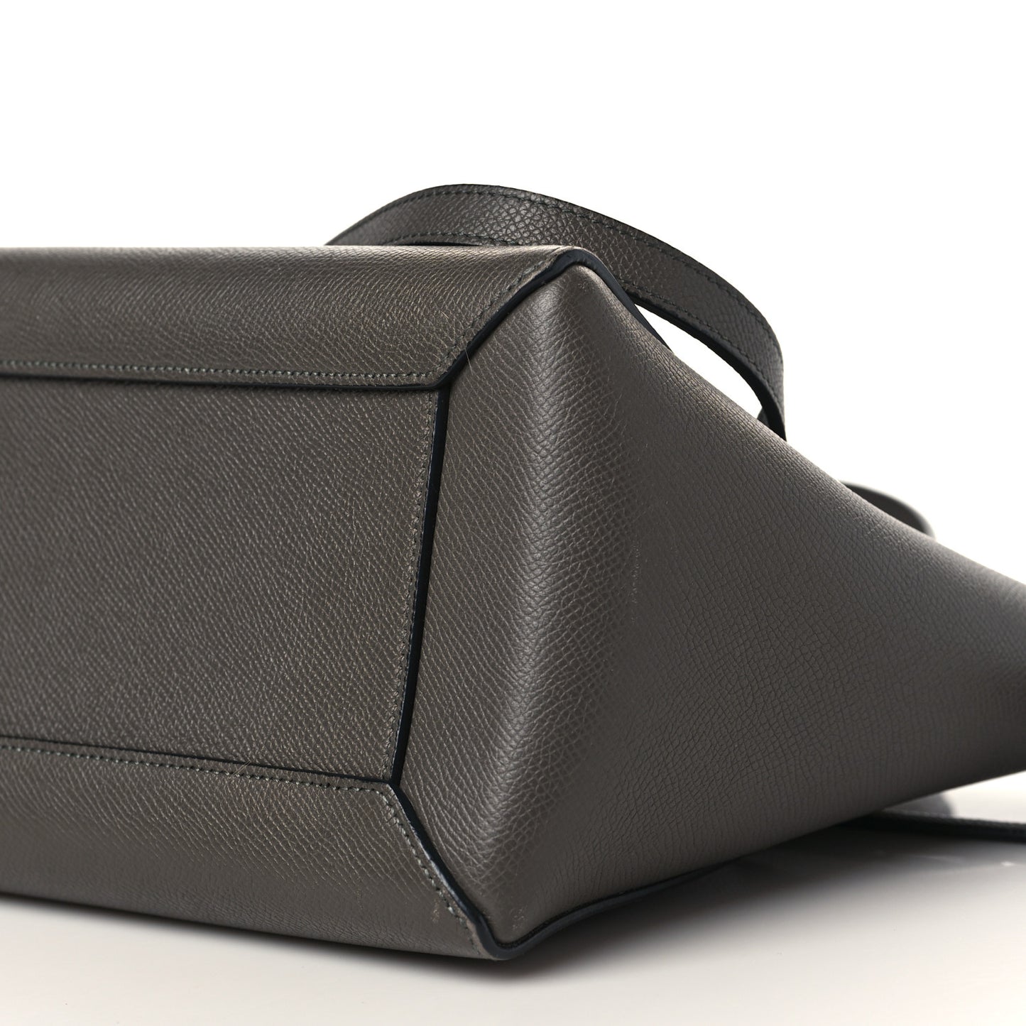 Baby Grained Calfskin Micro Belt Bag Grey