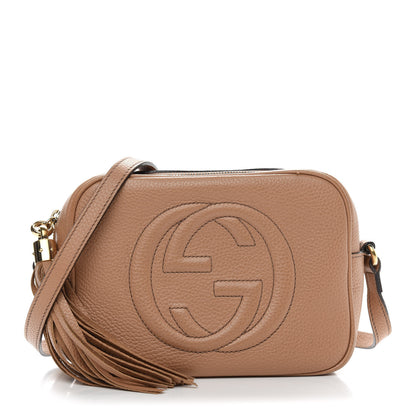 Gucci Pebbled Calfskin Small Soho Disco Bag Camelia 1 of 12