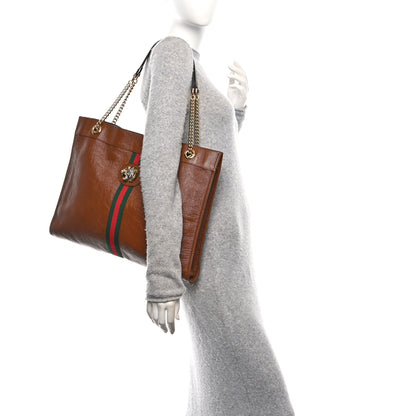 Gucci Calfskin Large Rajah Chain Tote Cuir 2 of 12