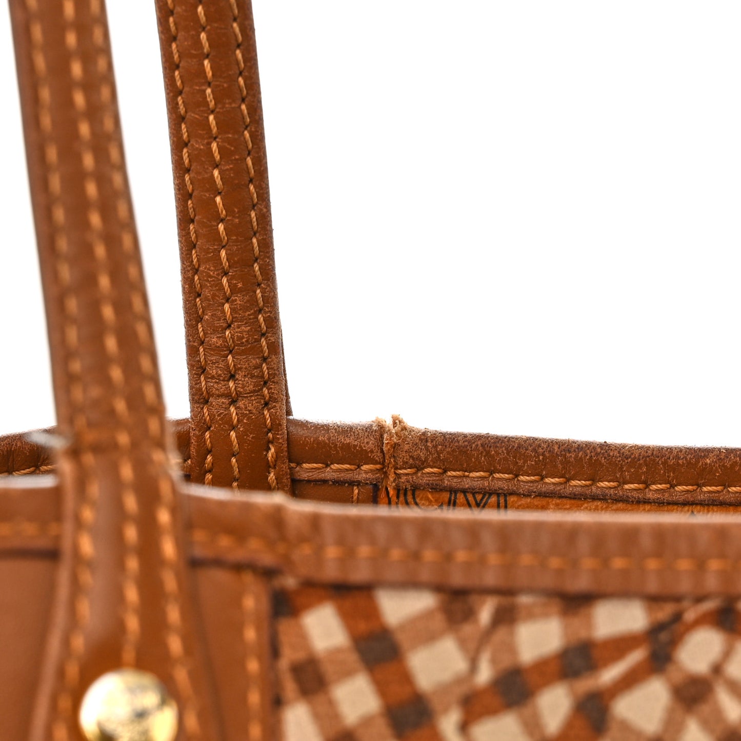 Visetos Large Liz Reversible Shopper Tote Cognac