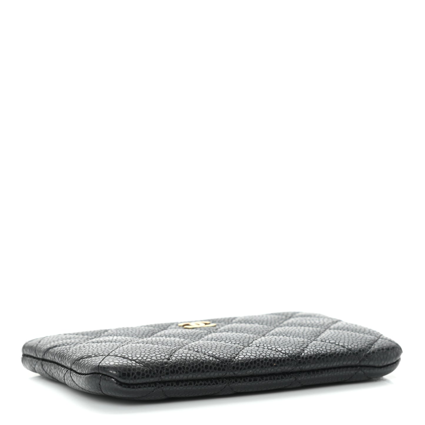 Caviar Quilted Small Pouch Black