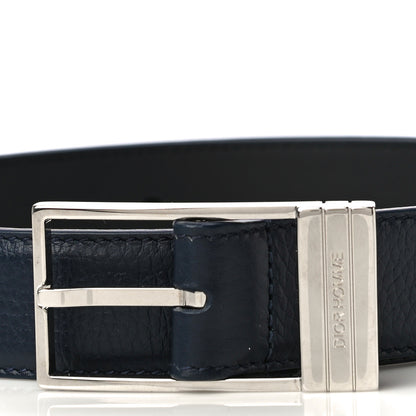 Christian Dior Calfskin Dior Homme Belt 95 38 Navy 3 of 9