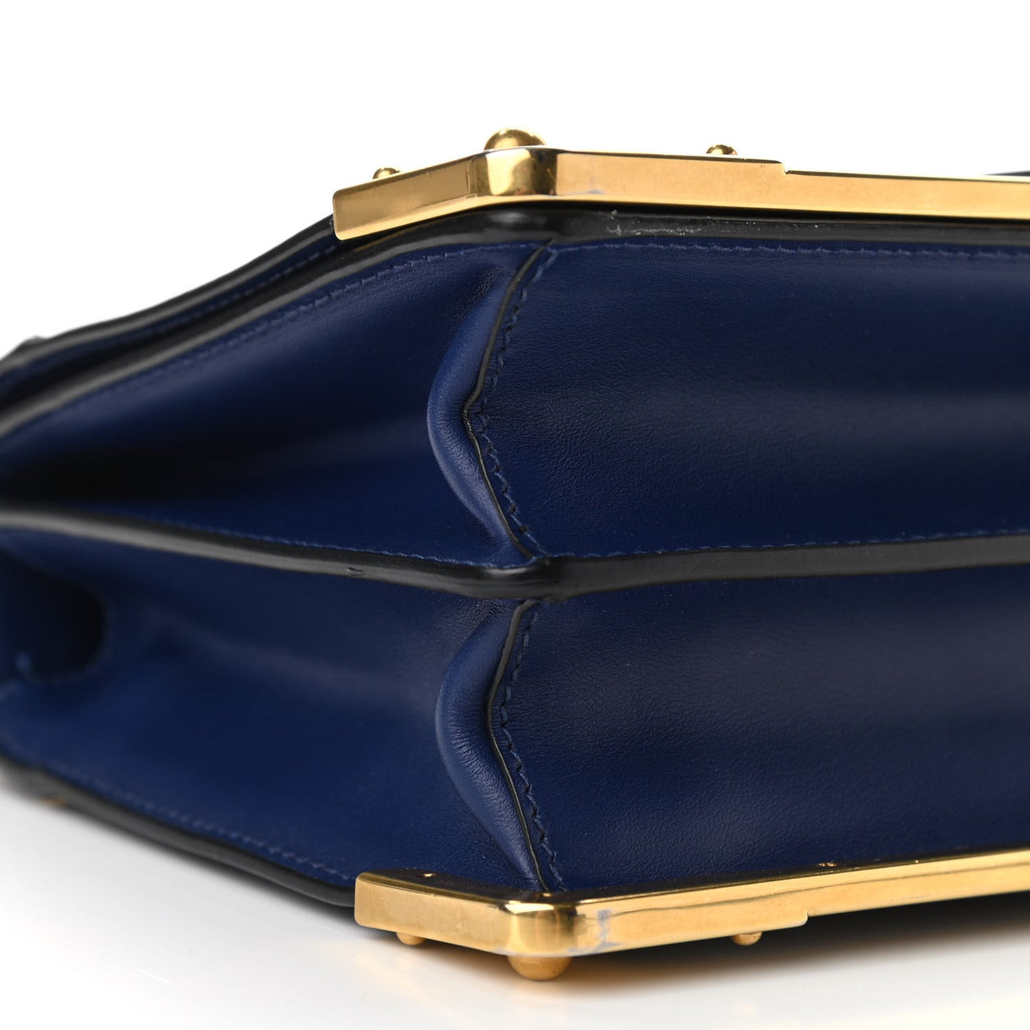 City Calf Saffiano Cahier Bag Bluette Black