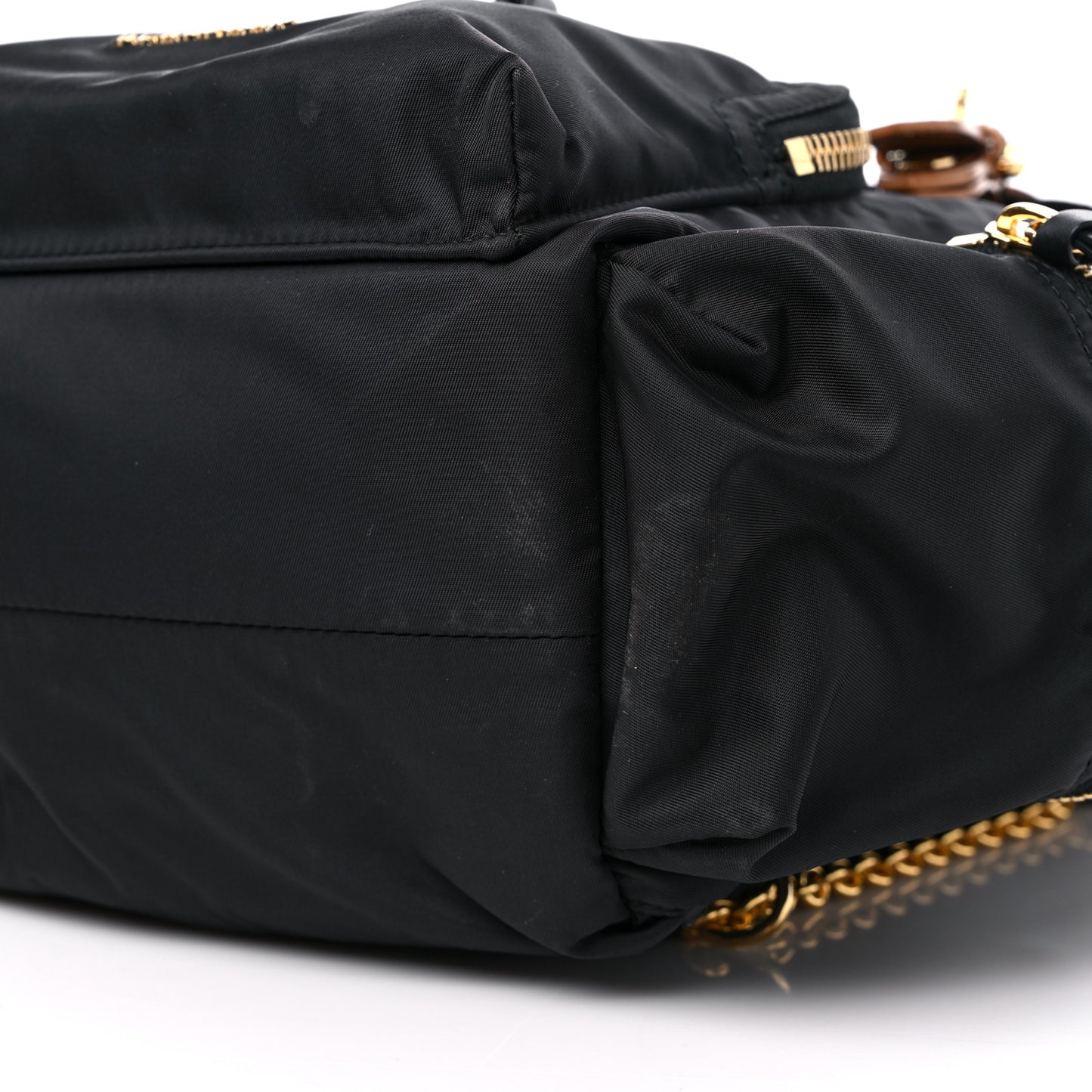 Nylon Medium Rucksack Backpack Black