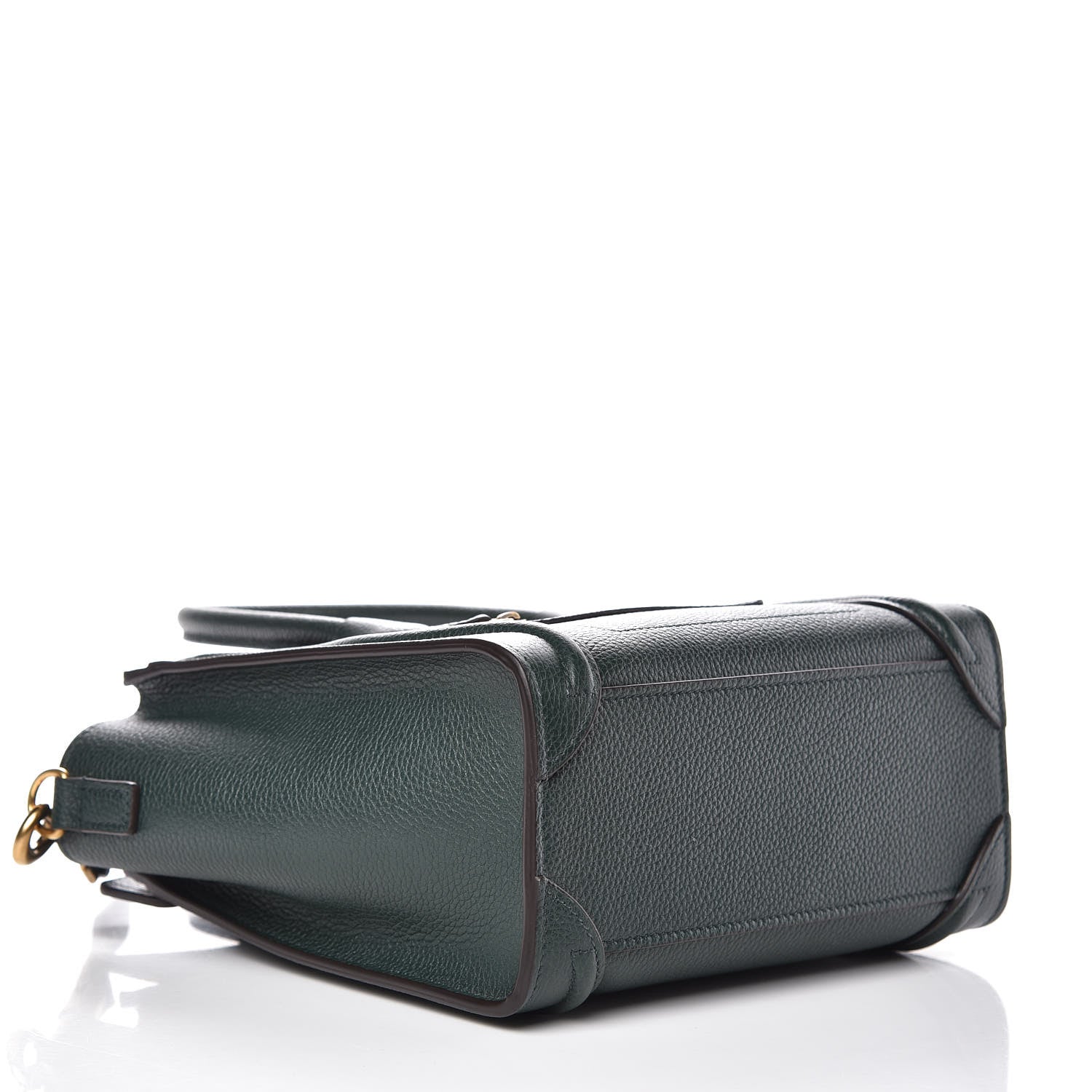 Celine Drummed Calfskin Nano Luggage Amazone 4 of 10