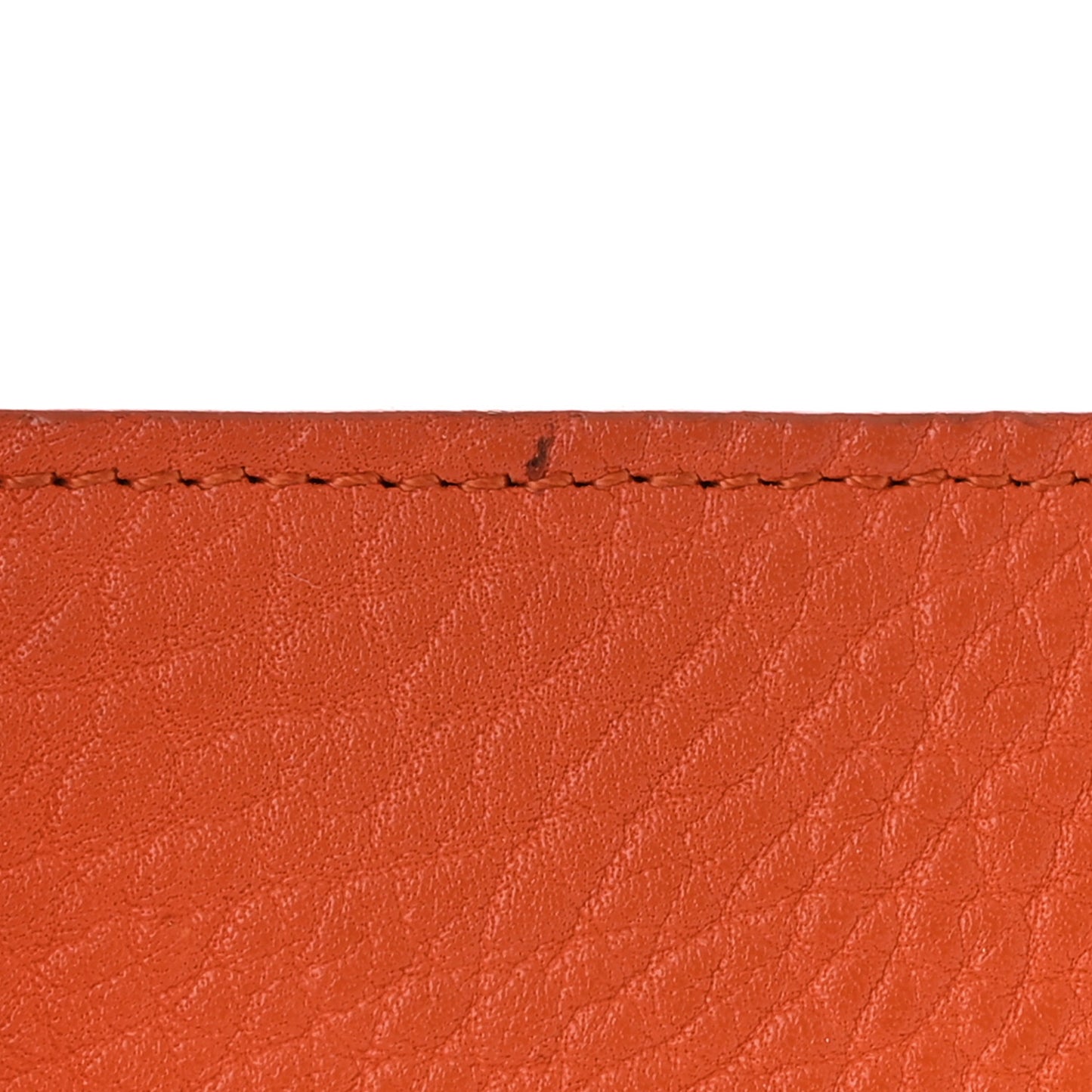 Bullhide Calfskin Medium Phantom Luggage Burnt Orange