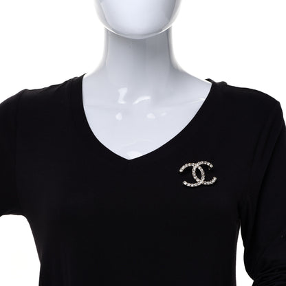 Chanel Baguette Crystal High Society CC Brooch Gold 2 of 5