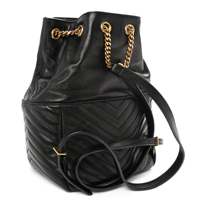 Saint Laurent Lambskin Matelasse Monogram Joe Backpack Black 3 of 10
