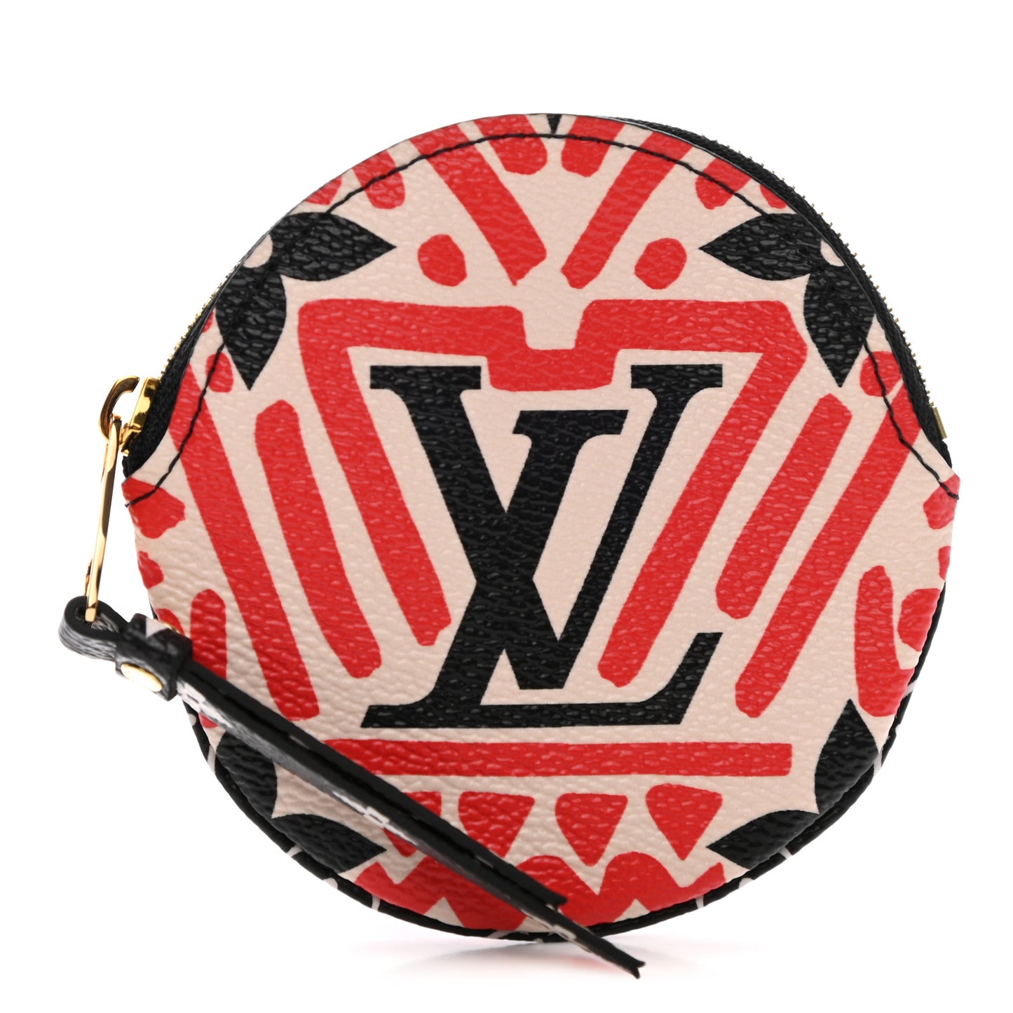 Monogram Giant Crafty Round Coin Purse Creme Rouge
