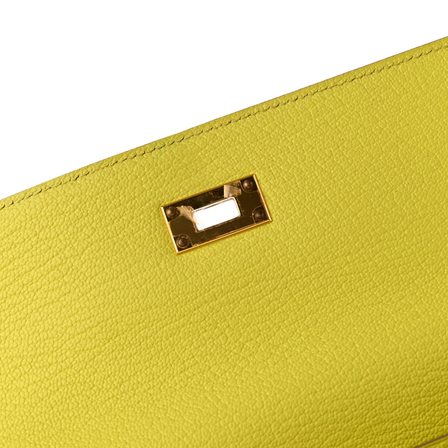 Chevre Mysore Kelly Longue Wallet Lime