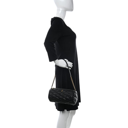 Saint Laurent Lambskin Monogram Small Sade Tube Bag Black 2 of 10