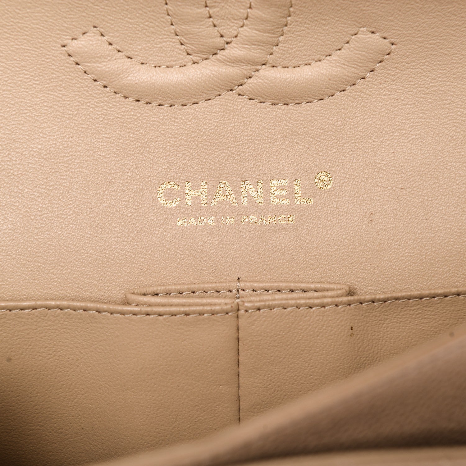 Chanel Caviar Quilted Medium Double Flap Beige Clair 6 of 8