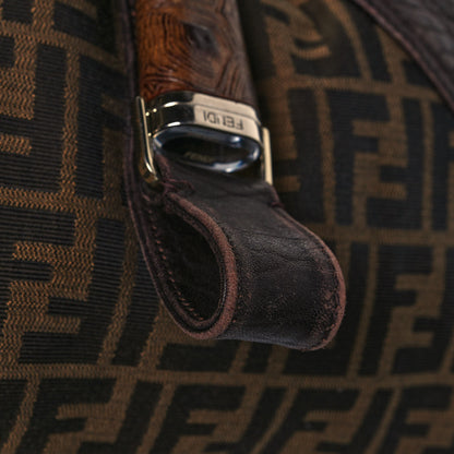 Fendi Zucca Nappa Nuvolata Vitello Tortuga Spy Tobacco Moro 17 of 17