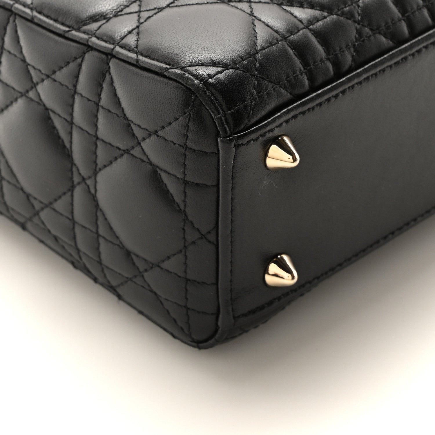 Christian Dior Lambskin Cannage Small My ABCDior Lady Dior Black 9 of 10