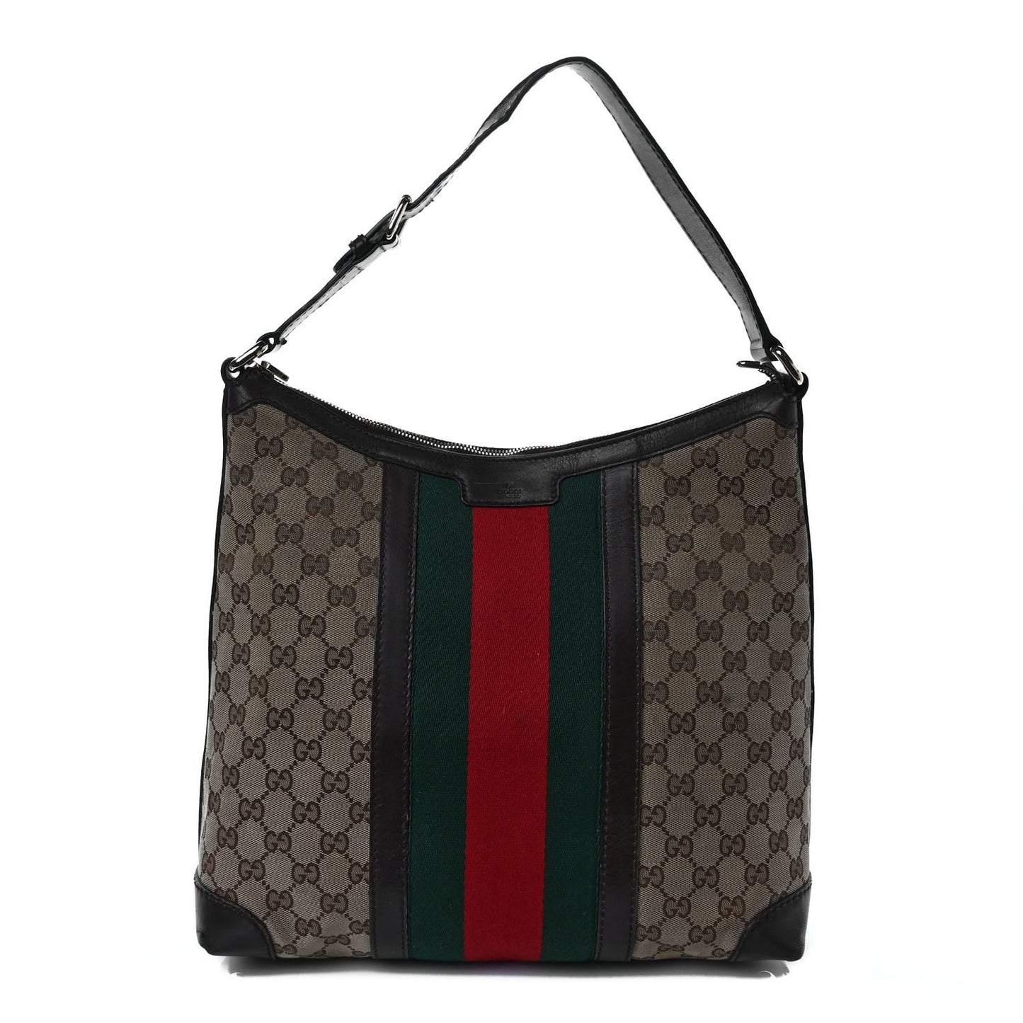 Monogram Vintage Web Medium Hobo Dark Brown