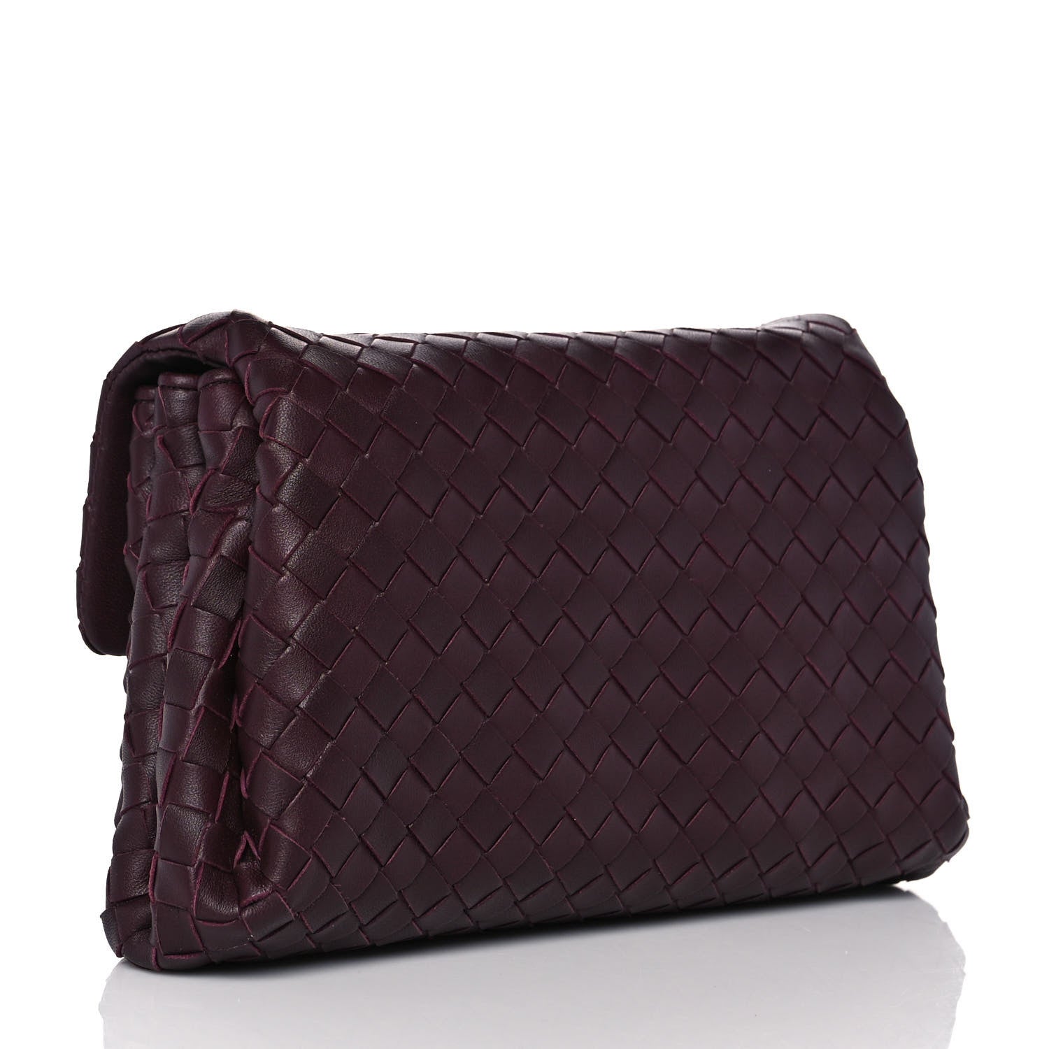 Bottega Veneta Nappa Intrecciato Flap Clutch Opera 3 of 9