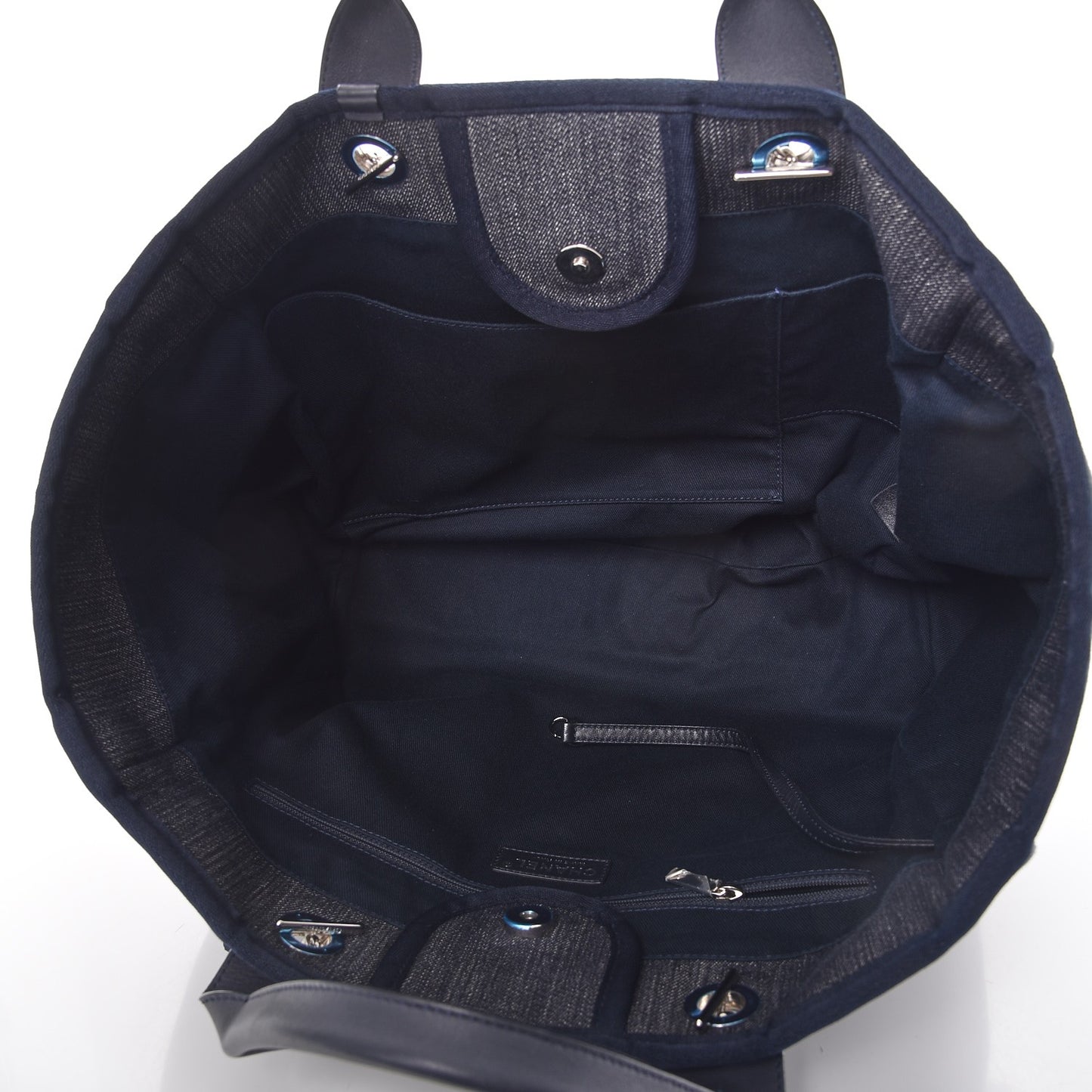 Canvas Large Deauville Tote Dark Blue