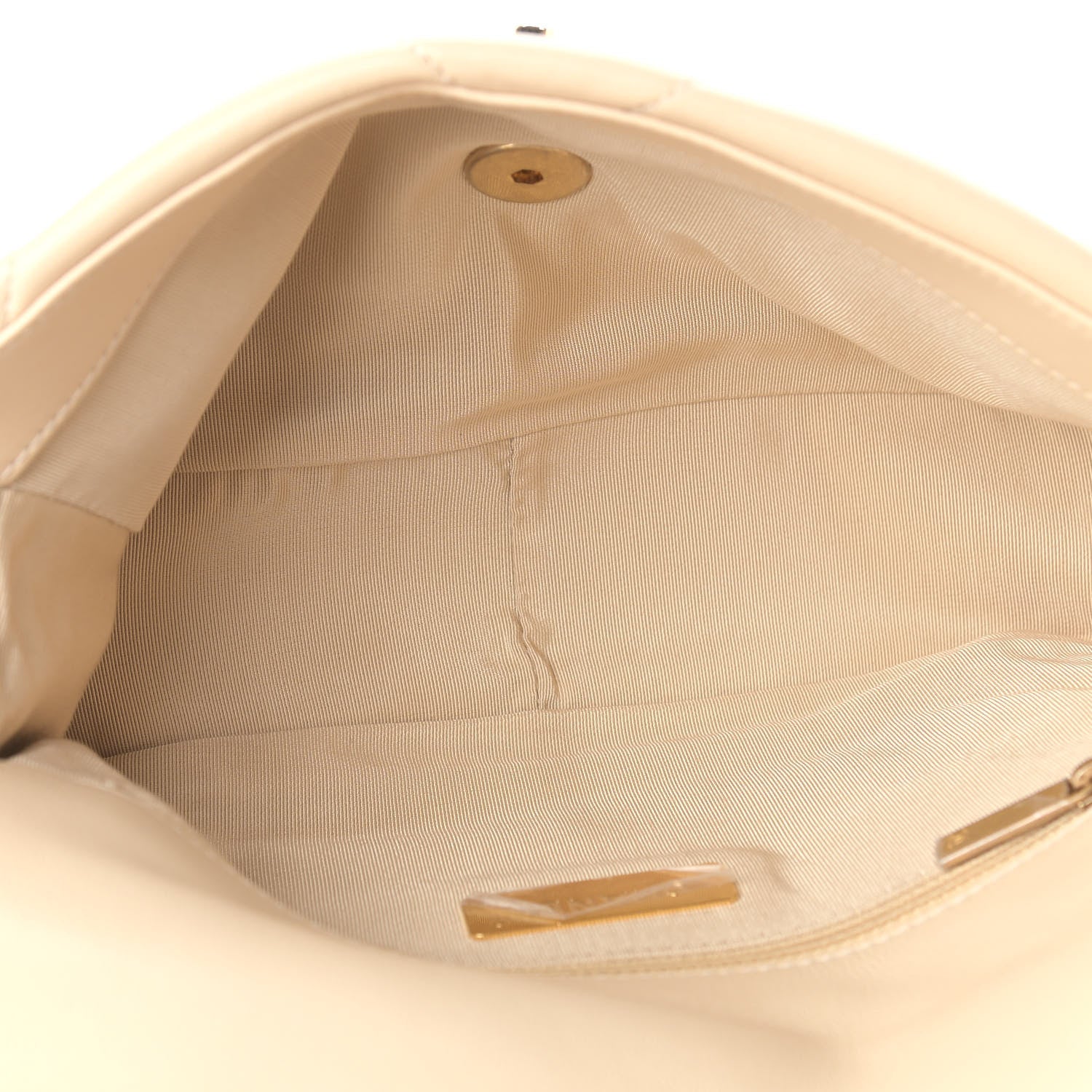 Chanel Lambskin Quilted Medium Chanel 19 Flap Beige 5 of 9