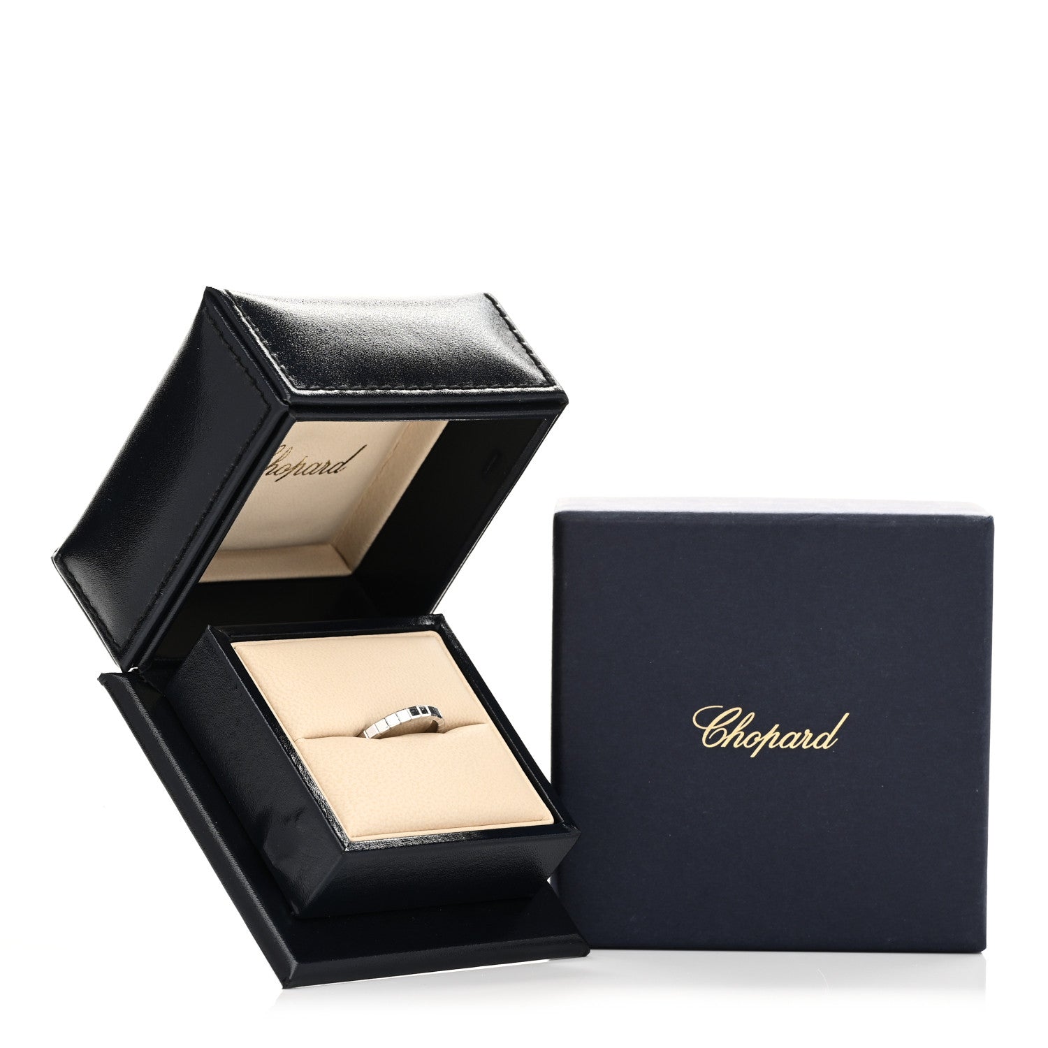 Chopard 18K White Gold Ice Cube Band Ring 53 6.25 5 of 5