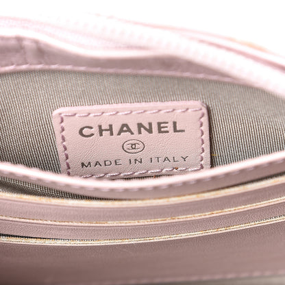 Chanel Lambskin Diamond Stitched Shoulder Bag Light Pink 6 of 11