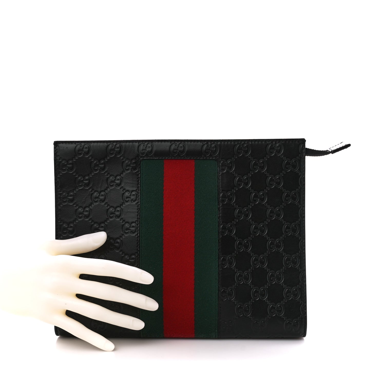 Guccissima Signature Web New Web Cosmetic Case Black