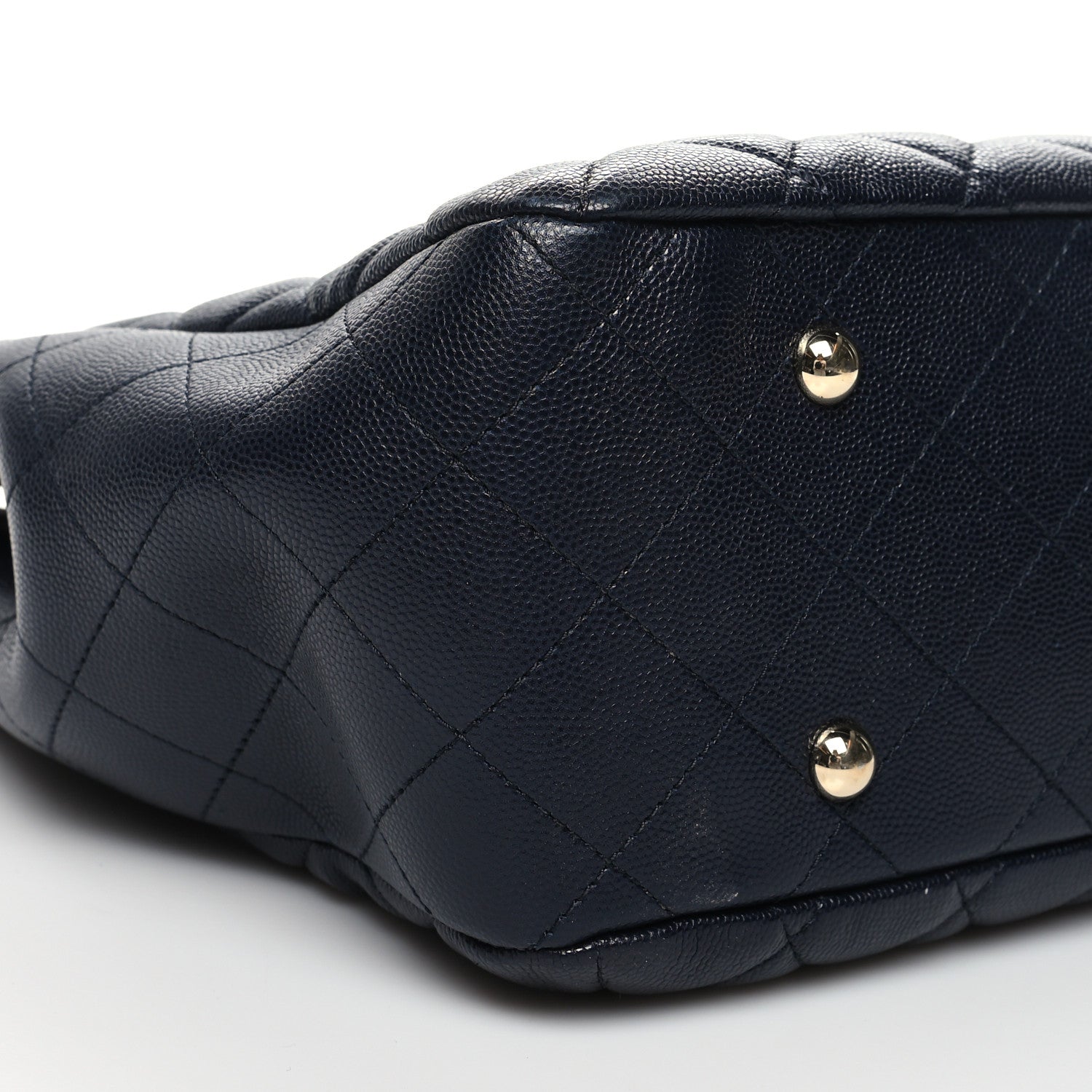 Chanel Caviar Quilted Large CC Shopping Tote Navy 9 of 10