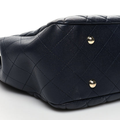 Chanel Caviar Quilted Large CC Shopping Tote Navy 9 of 10