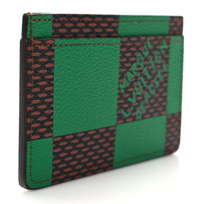 Louis Vuitton Damier Pop Porte Cartes Simple Green 3 of 6
