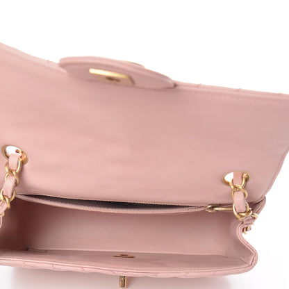 Chanel Calfskin Chevron Quilted Mini Rectangular Flap Light Pink 5 of 11