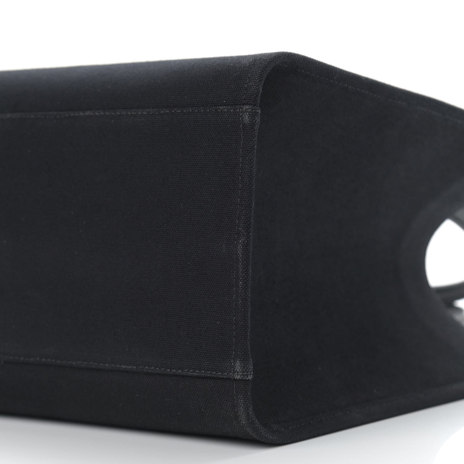 Versace Canvas Suppler Calfskin Cabas GV Signature Tote Black 8 of 9