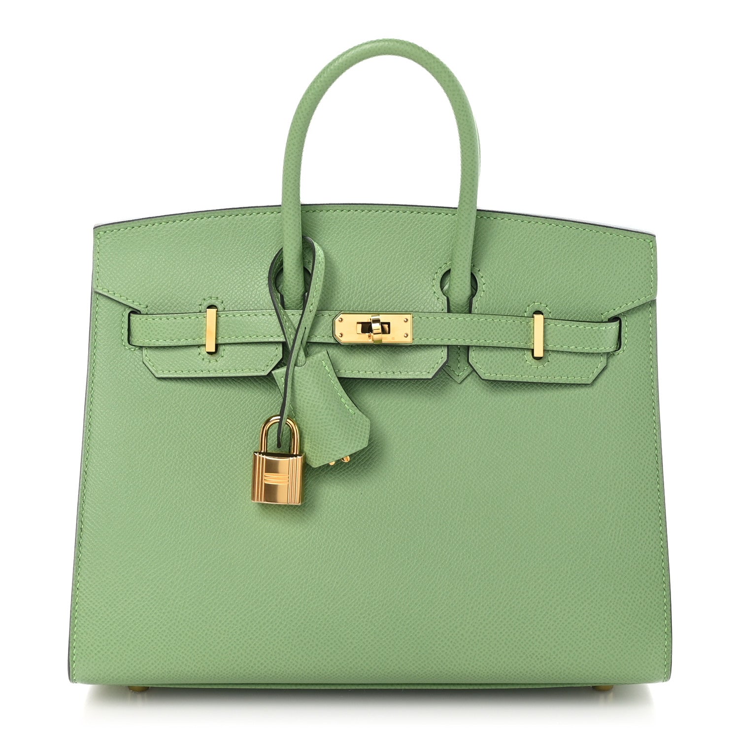 Hermes Epsom Birkin Sellier 25 Vert Criquet 1 of 11