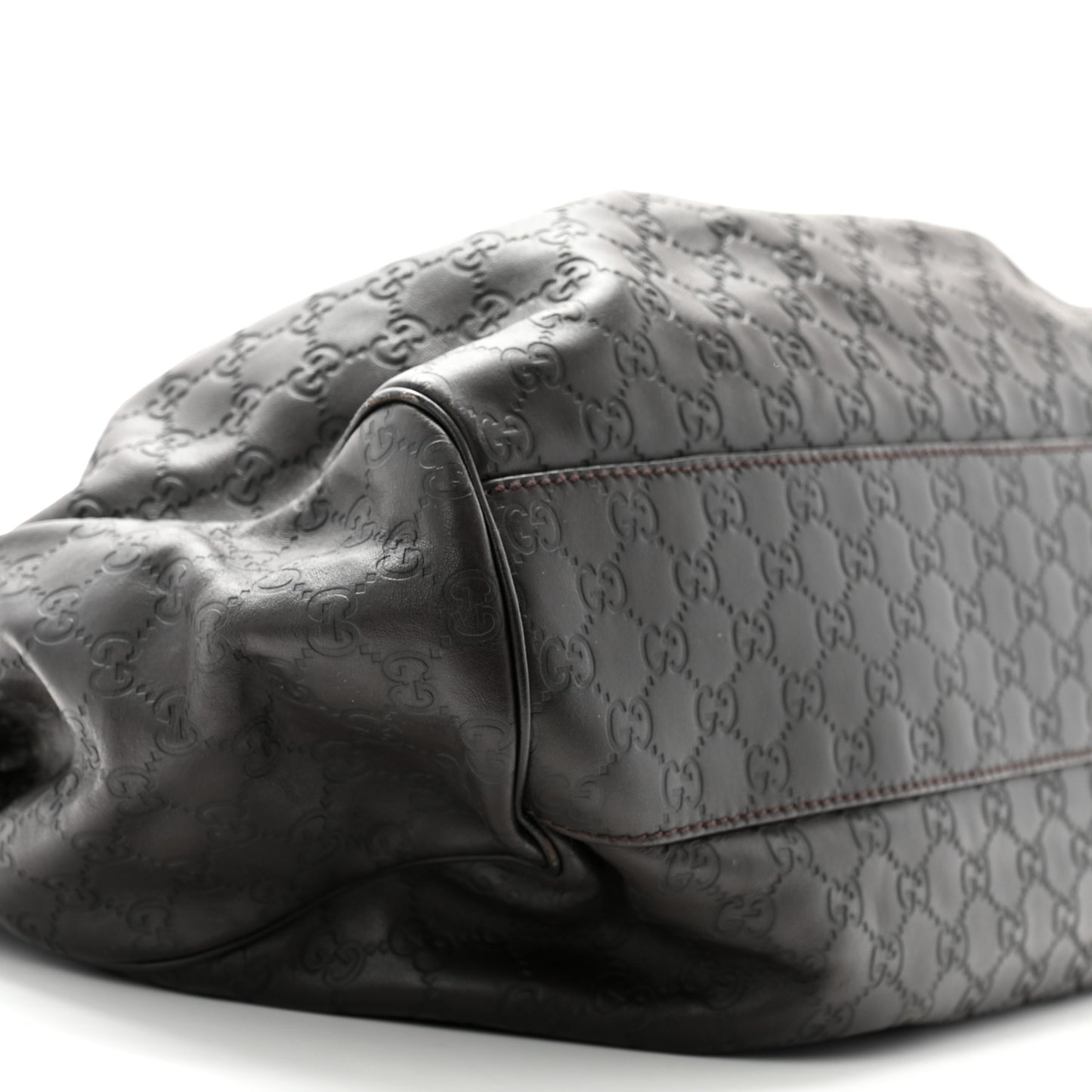 Guccissima Vitello Tender Large Sukey Tote Testa di Moro
