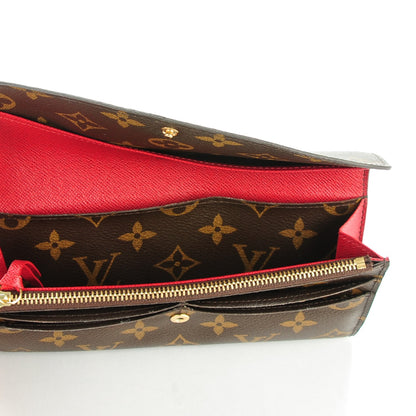 Louis Vuitton Monogram Emilie Wallet Red 5 of 8
