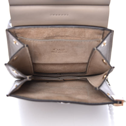 Chloe Suede Calfskin Mini Faye Bracelet Bag Motty Grey 5 of 10