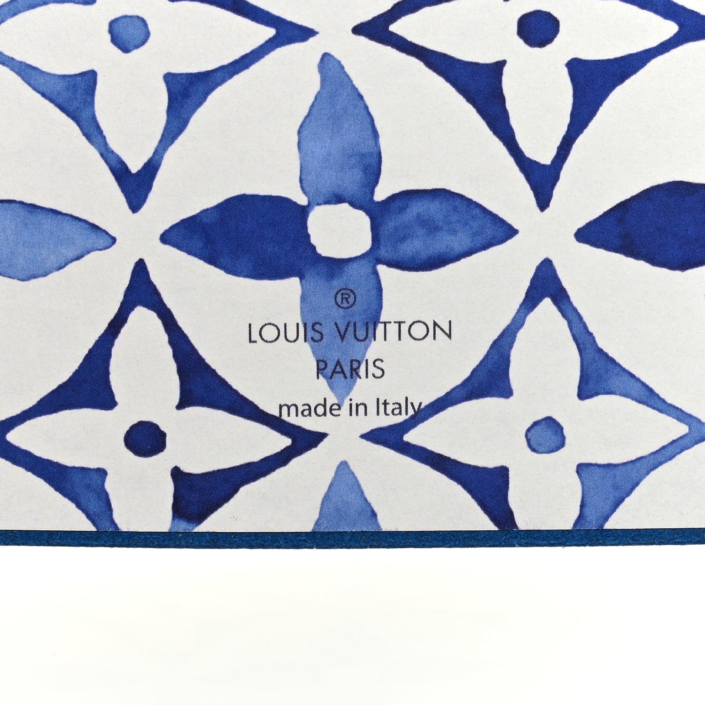 Monogram Watercolor Clemence Notebook Blue