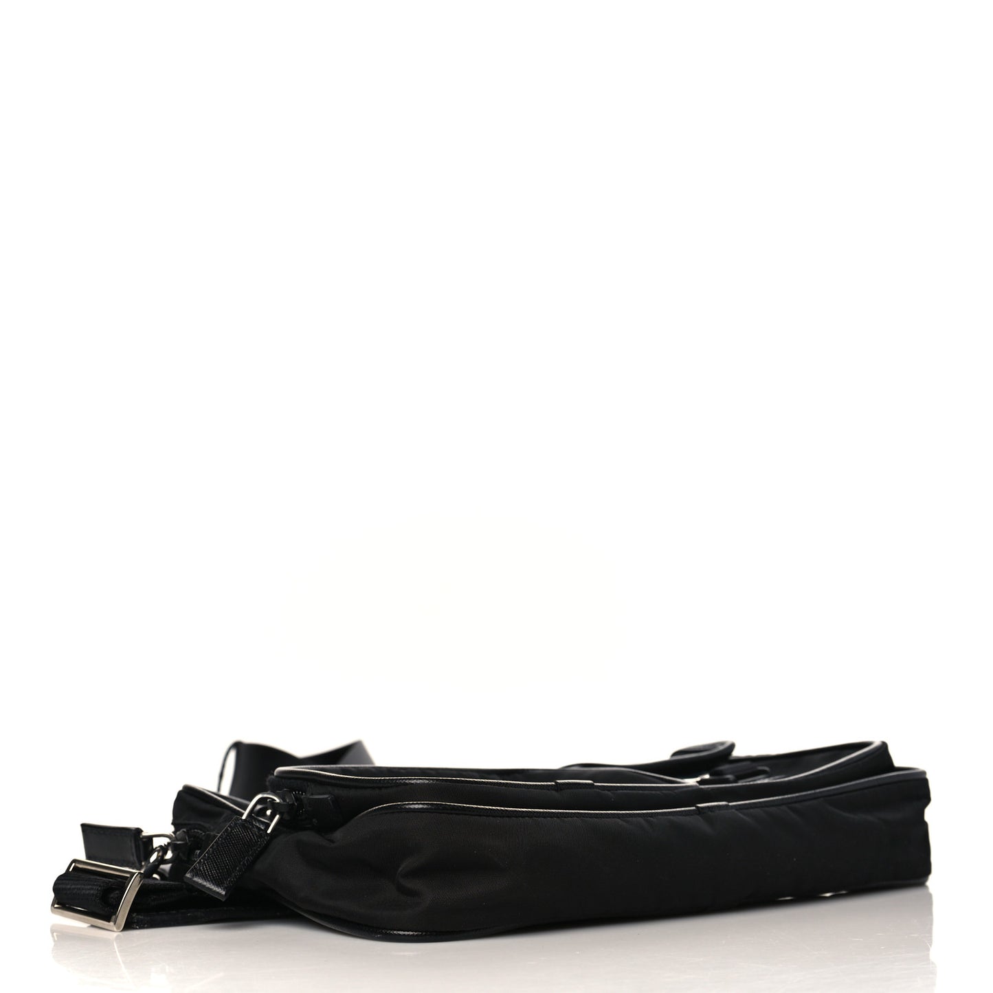 Tessuto Nylon Multi Pocket Belt Bag Black