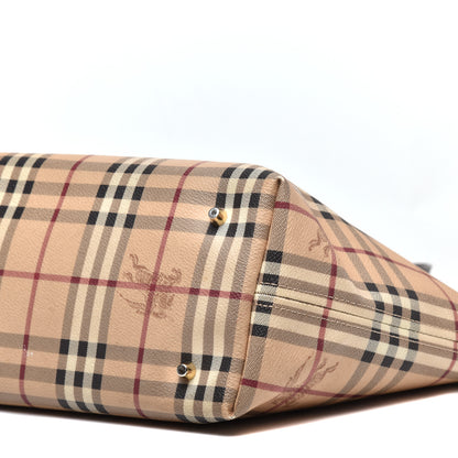 Burberry Haymarket Check Medium Regent Tote Chocolate 8 of 8
