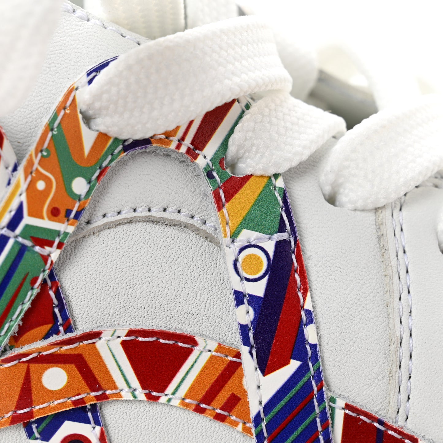 Calfskin Mens 2002SL Low Sneakers 43 White Multicolor