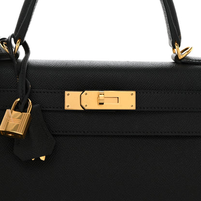 Hermes Epsom Kelly Sellier 28 Black 8 of 11
