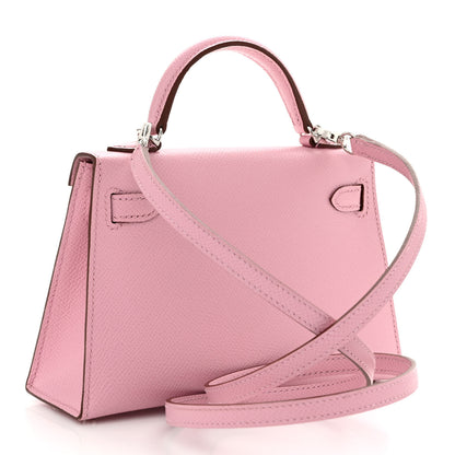 Hermes Epsom Mini Kelly Sellier 20 Mauve Sylvestre 2 of 12