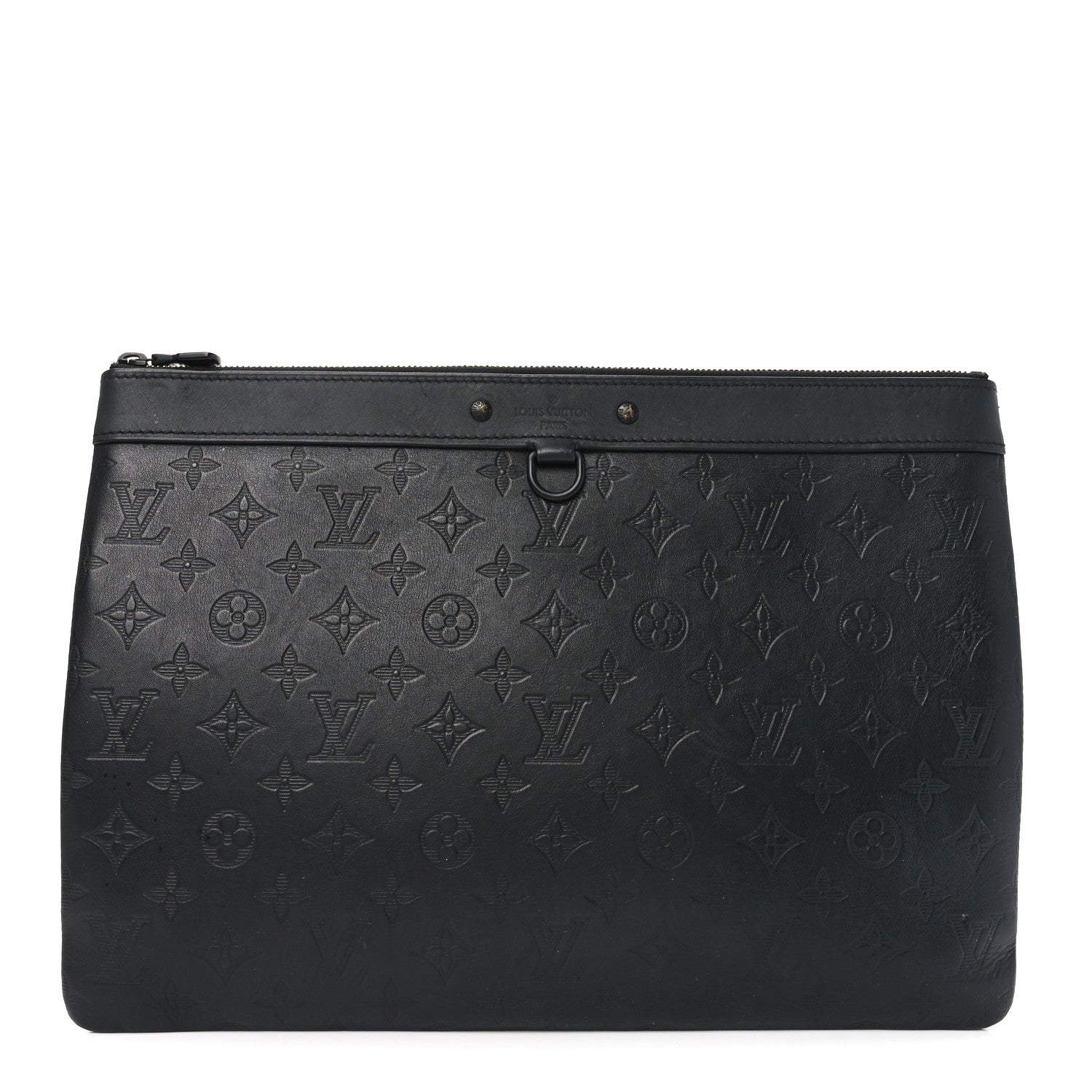Louis Vuitton Calfskin Monogram Shadow Discovery Pochette Black 1 of 6