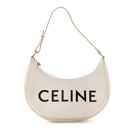 Celine Smooth Calfskin Ava Logo Shoulder Bag White 1 of 9