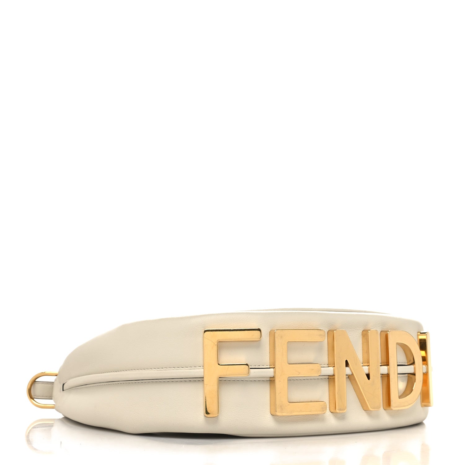 Fendi Vitello Grace Matte Small Fendigraphy Hobo Bag White Ice 4 of 11