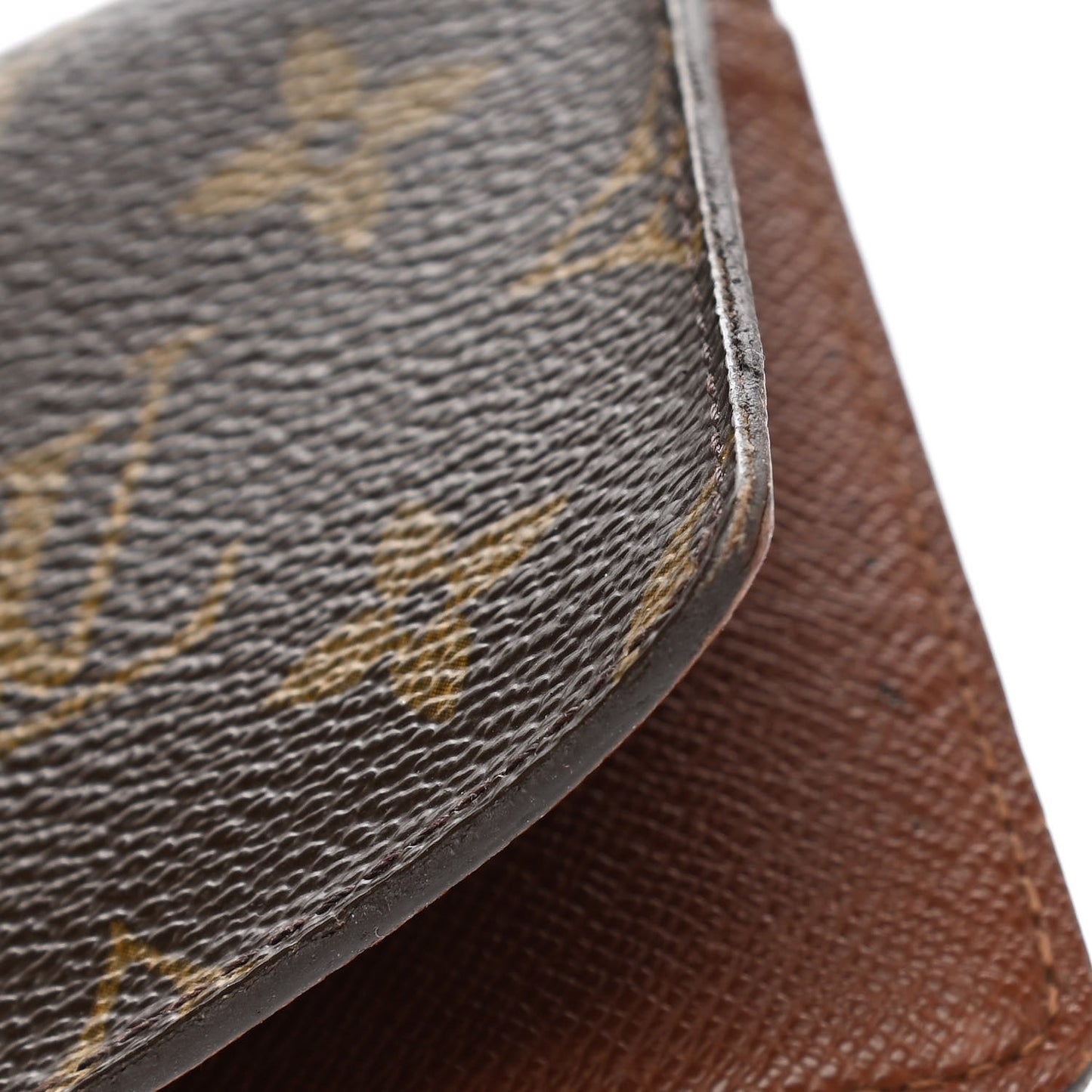 Monogram Simple Checkbook Holder Wallet Cover