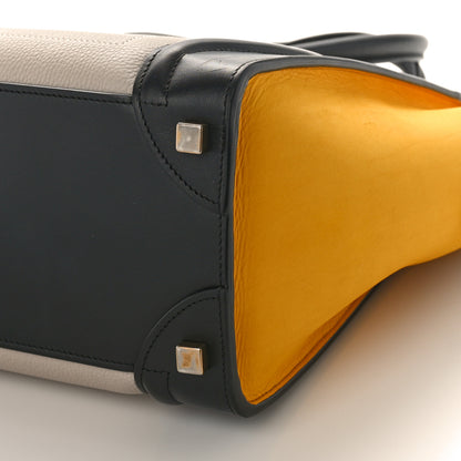 Celine Baby Grained Calfskin Nubuck Micro Tri-Color Luggage Desert 8 of 8