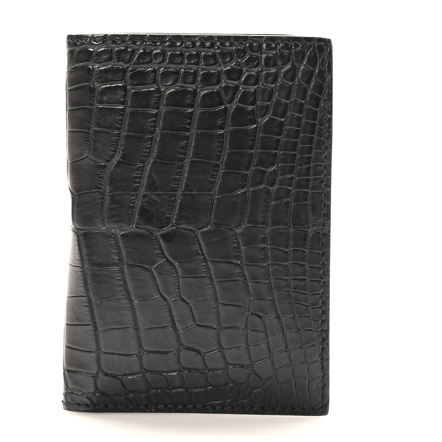 Matte Alligator MC2 Euclide Card Holder Black