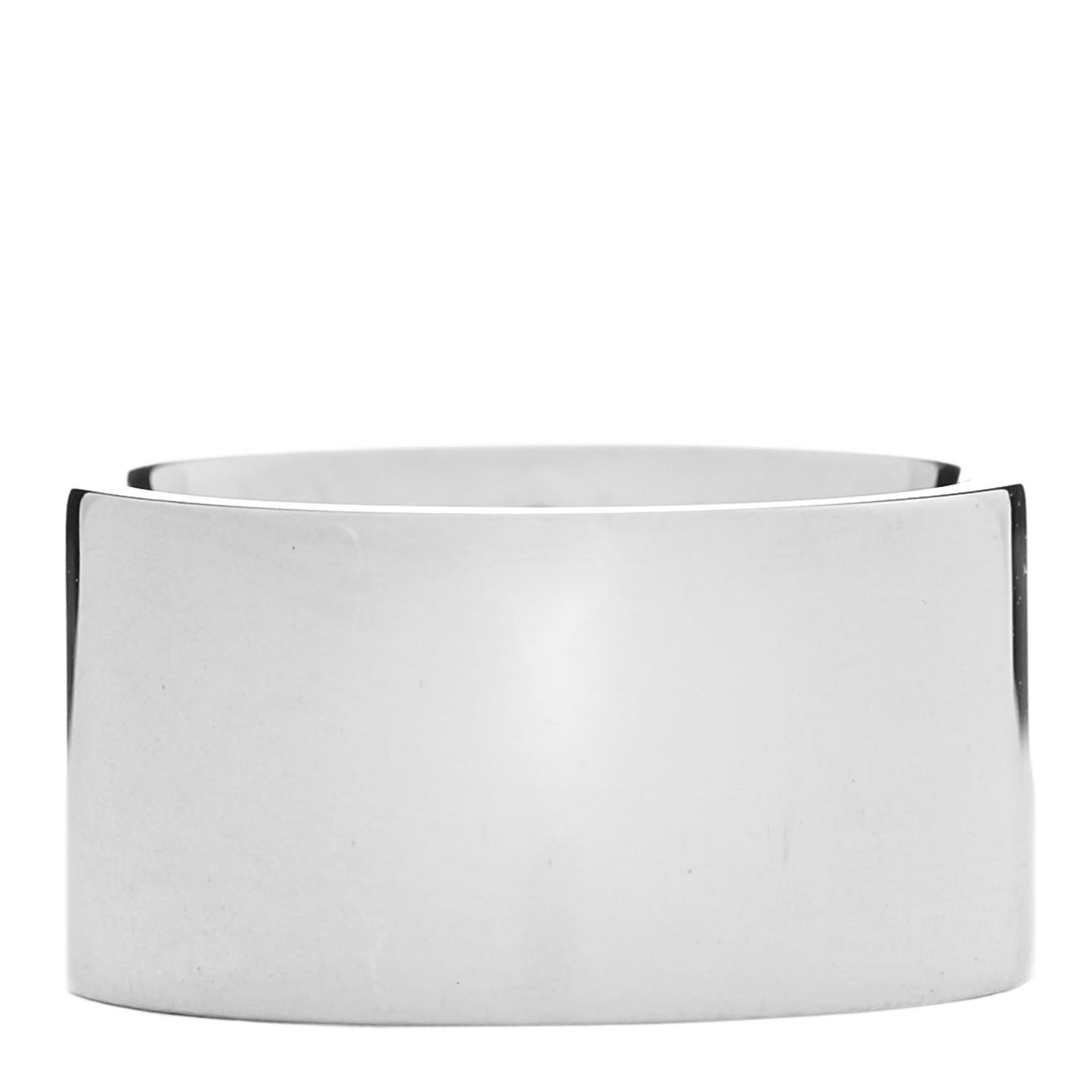 Sterling Silver Diamond Wide Locks Band Ring 47 4